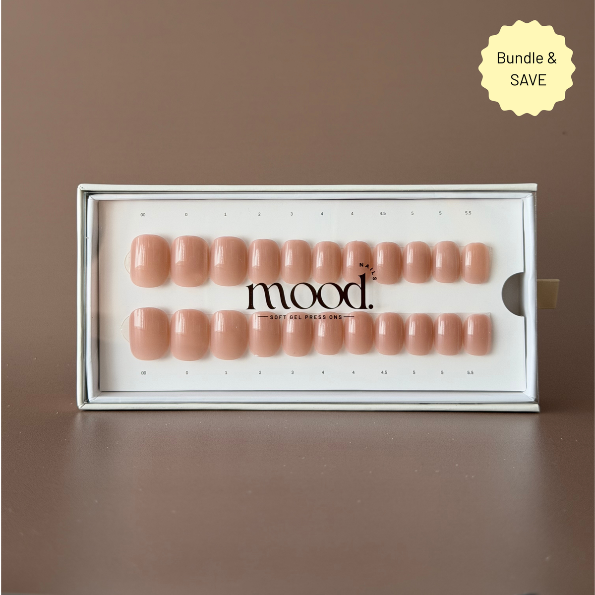 Nude Mood | press-on nails | squoval