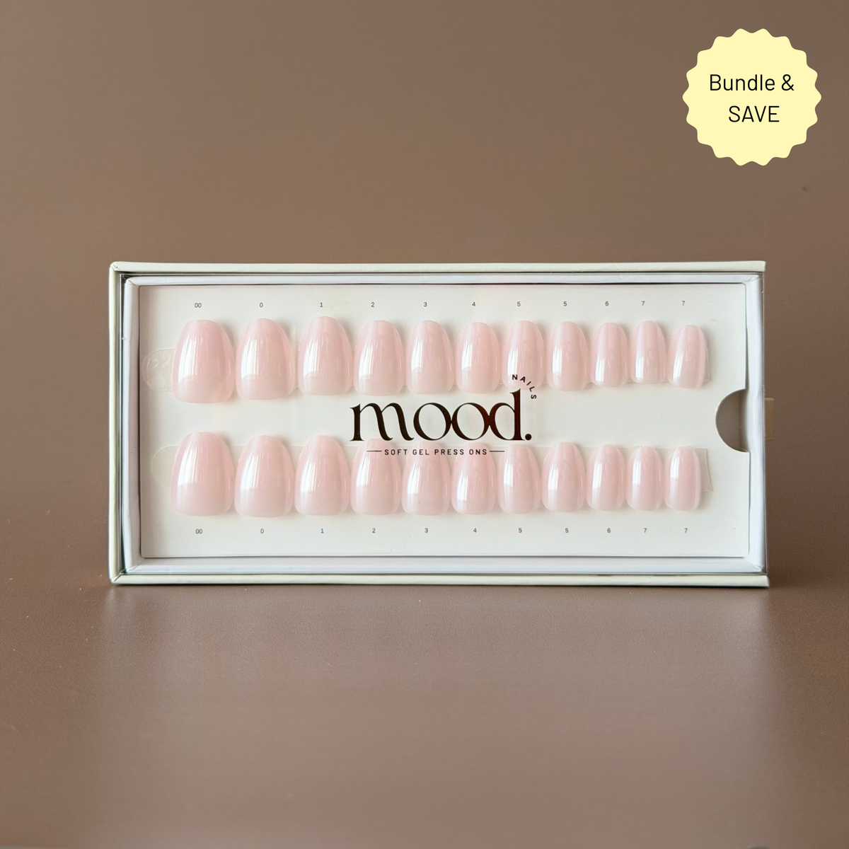 Glazed | press-on nails | oval