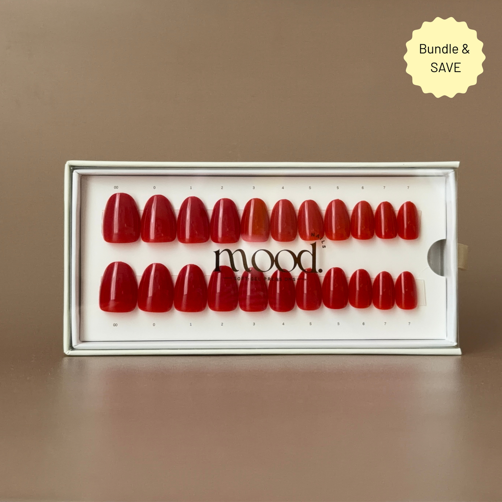 Chilli | press-on nails | oval