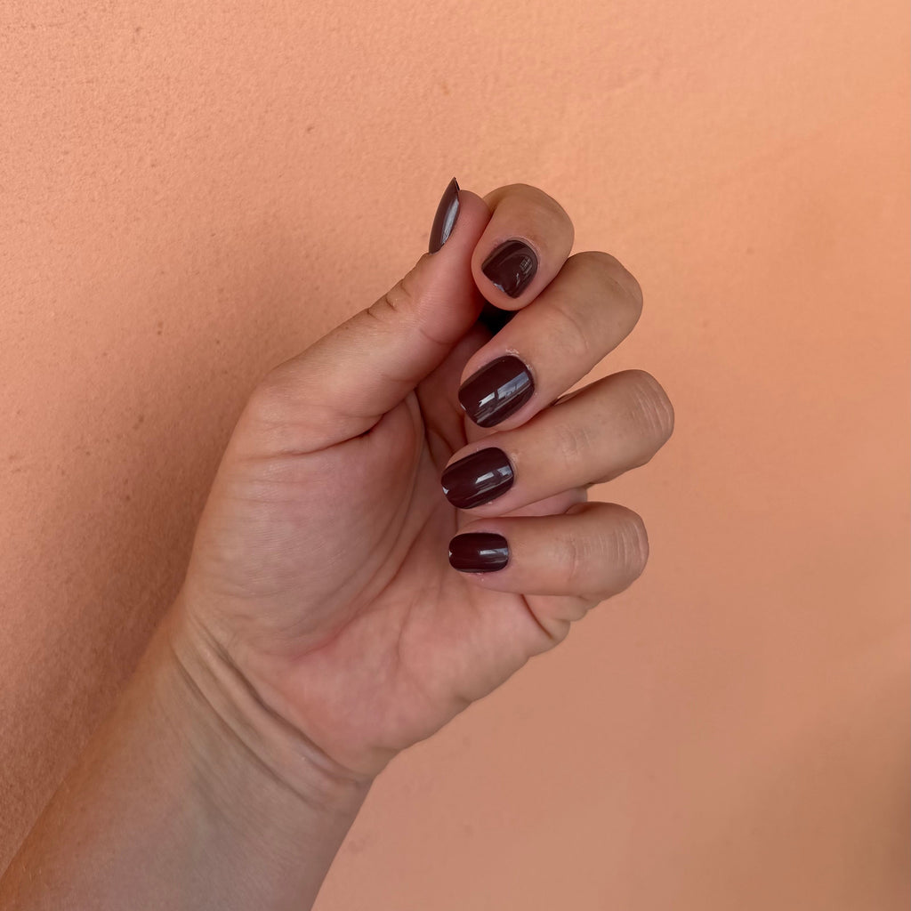 Espresso | press-on nails | squoval