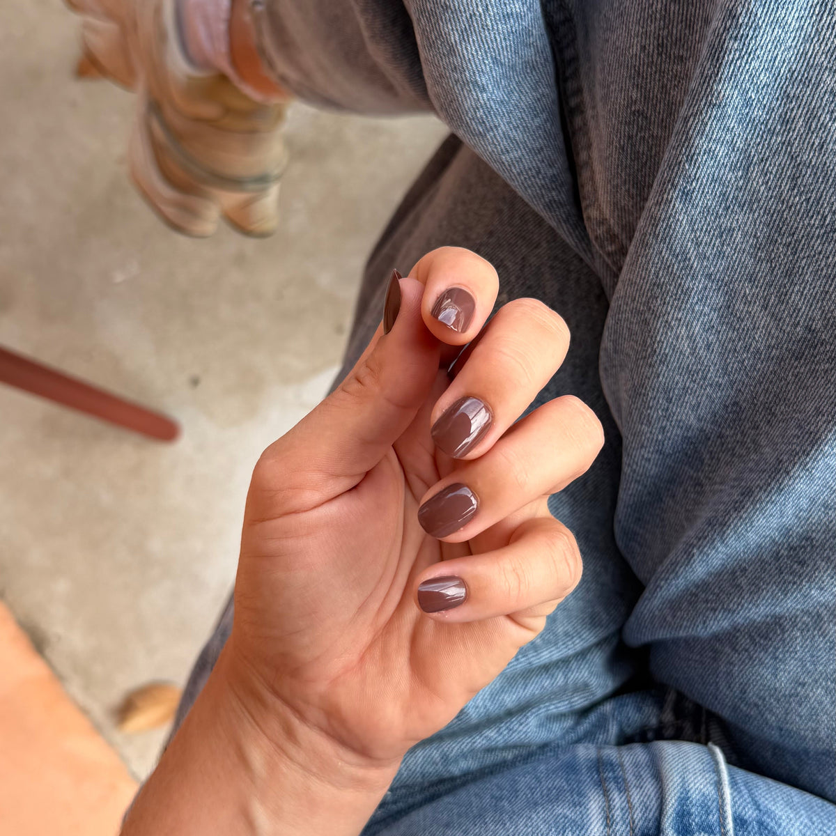 Espresso | press-on nails | squoval
