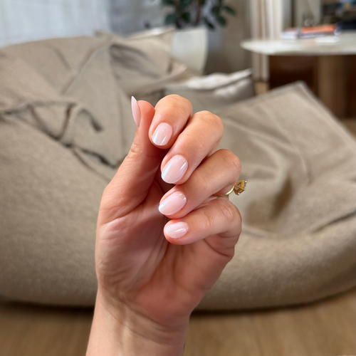 Glazed | press-on nails | oval