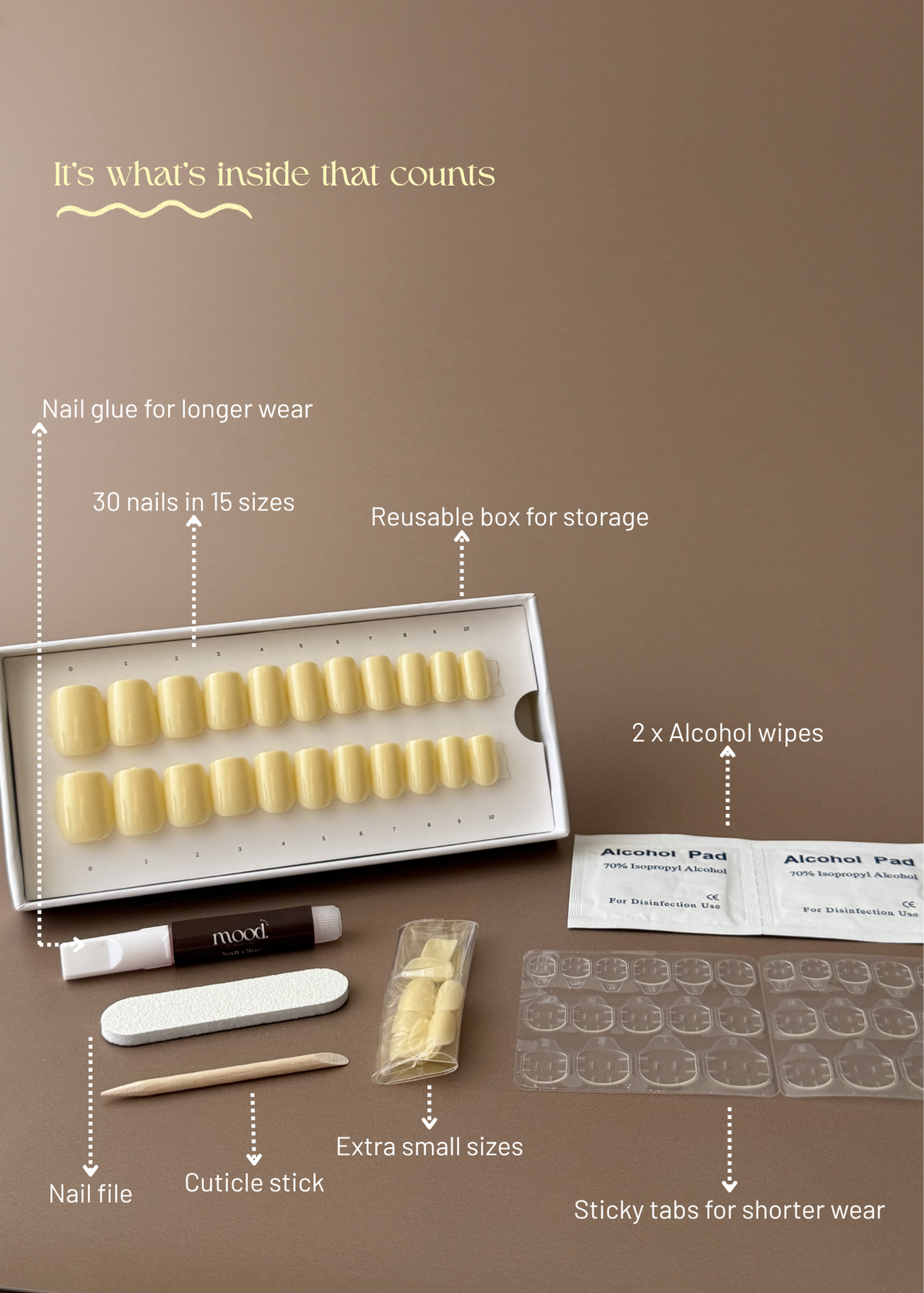Butter | press-on nails | square