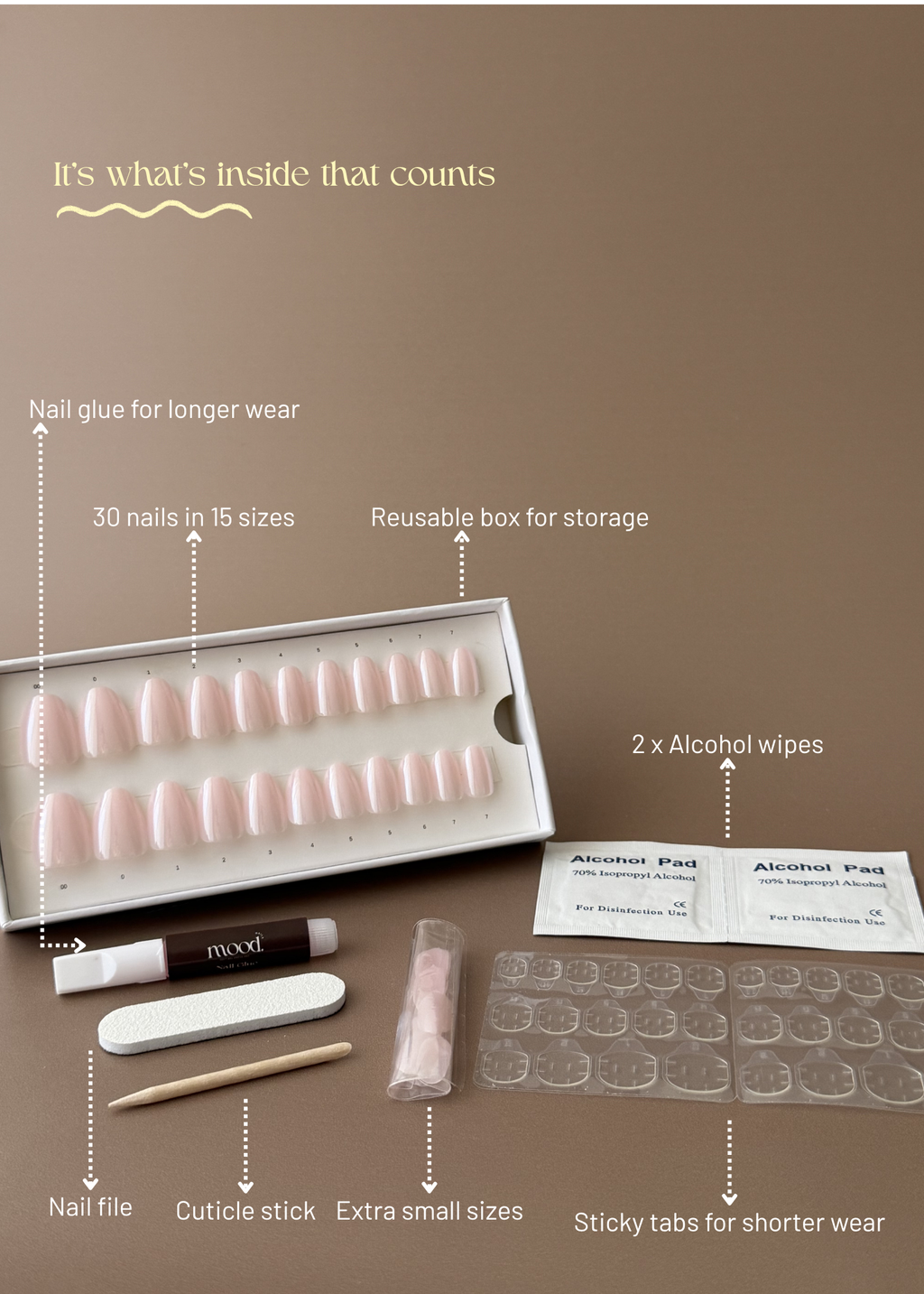 Glazed | press-on nails | oval