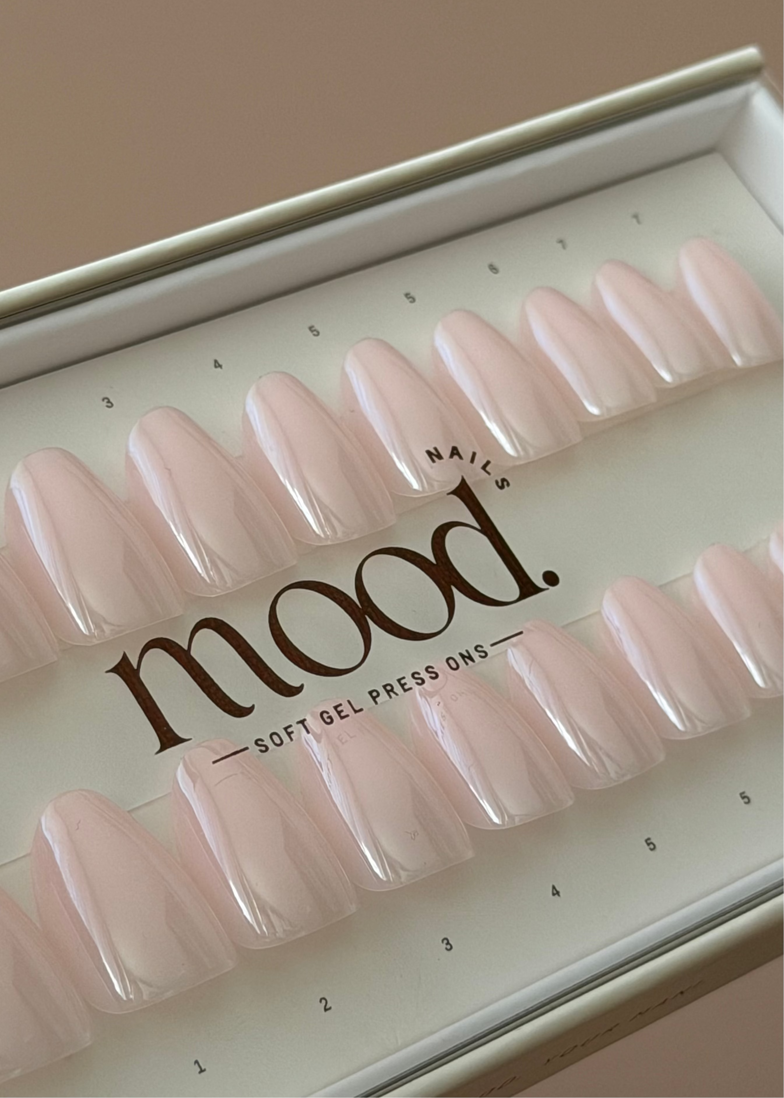 Glazed | press-on nails | oval