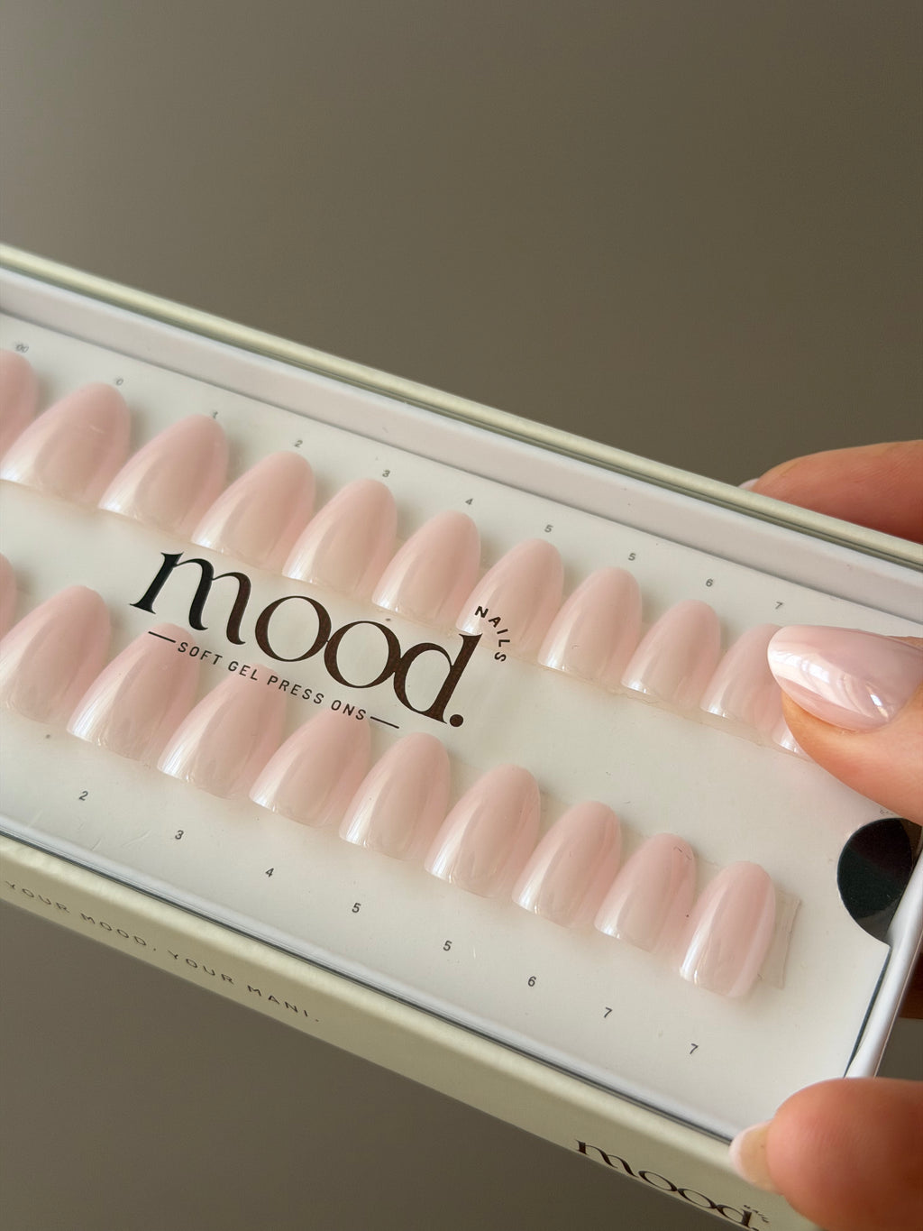 Glazed | press-on nails | oval