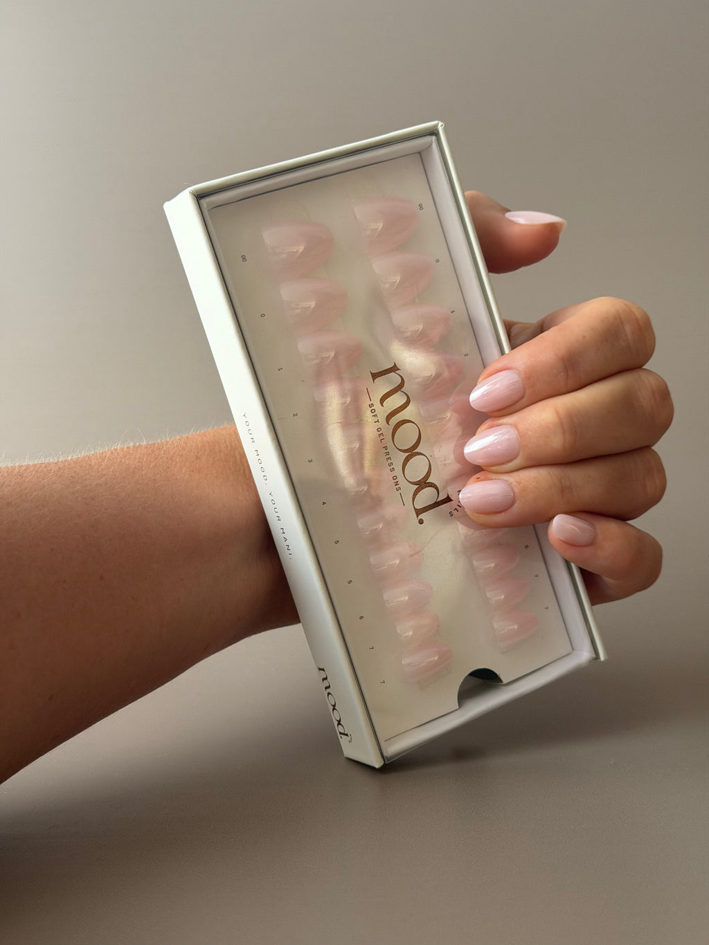 Glazed | press-on nails | oval