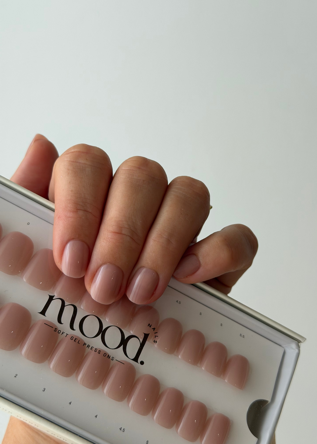 Nude Mood | press-on nails | squoval
