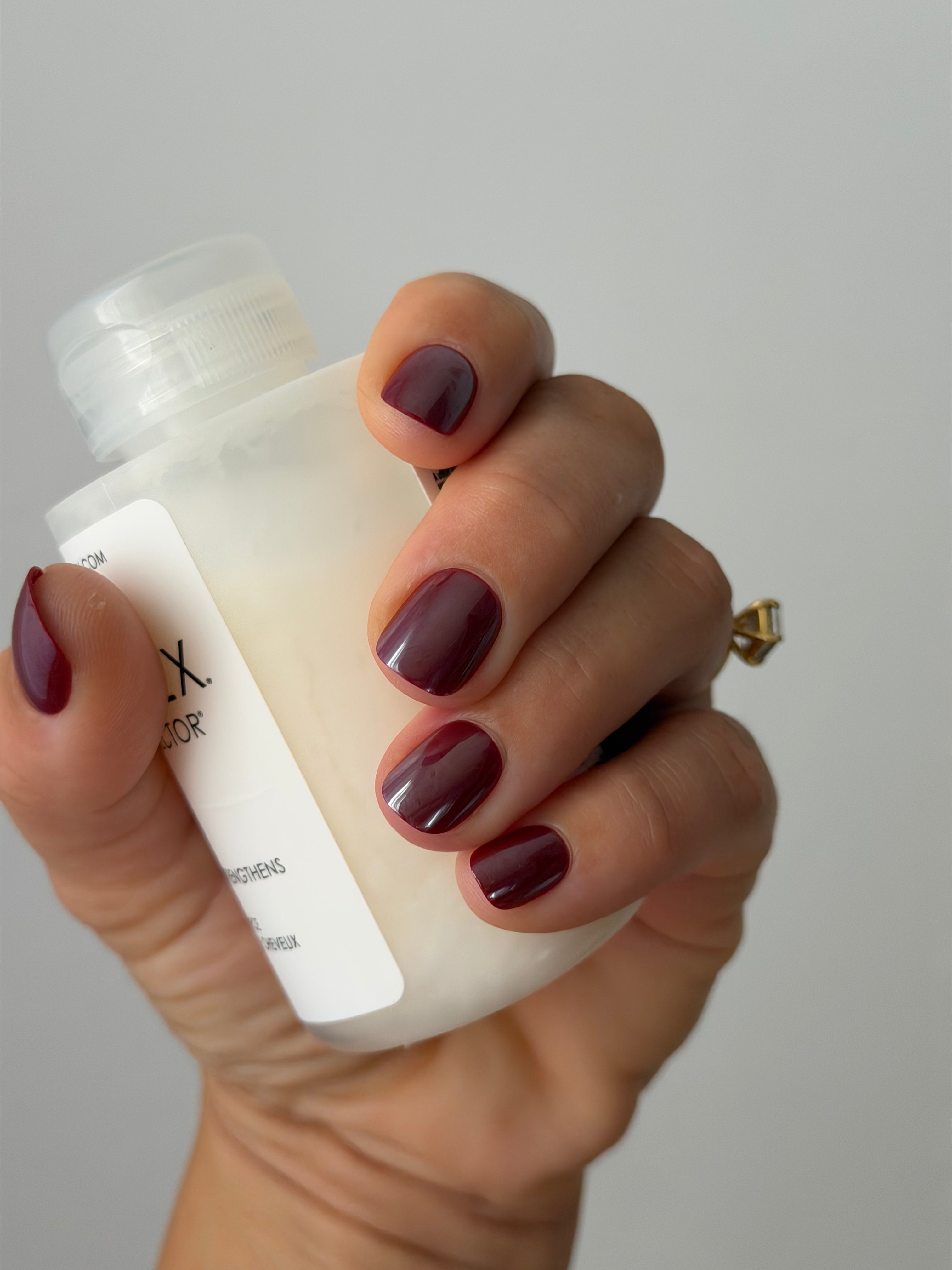 Cherry | press-on nails | squoval
