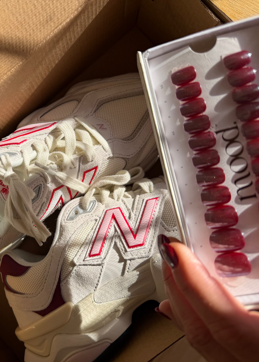 Cherry | press-on nails | squoval