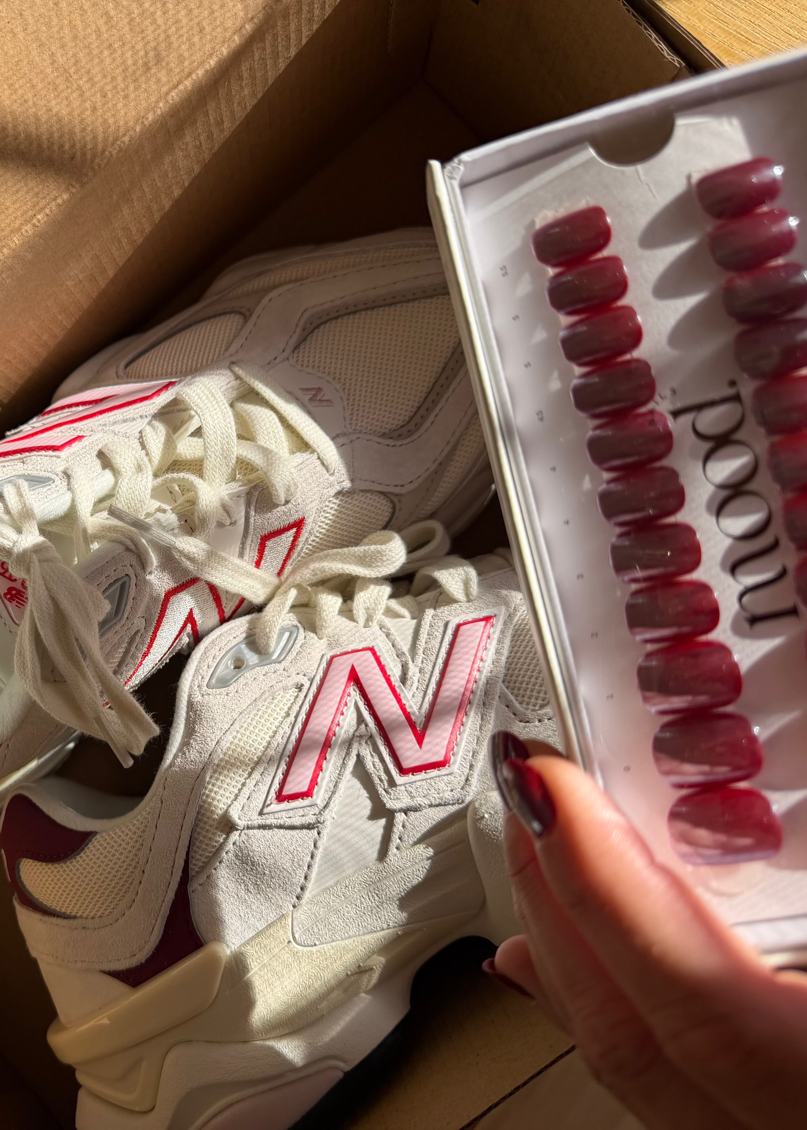 Cherry | press-on nails | squoval