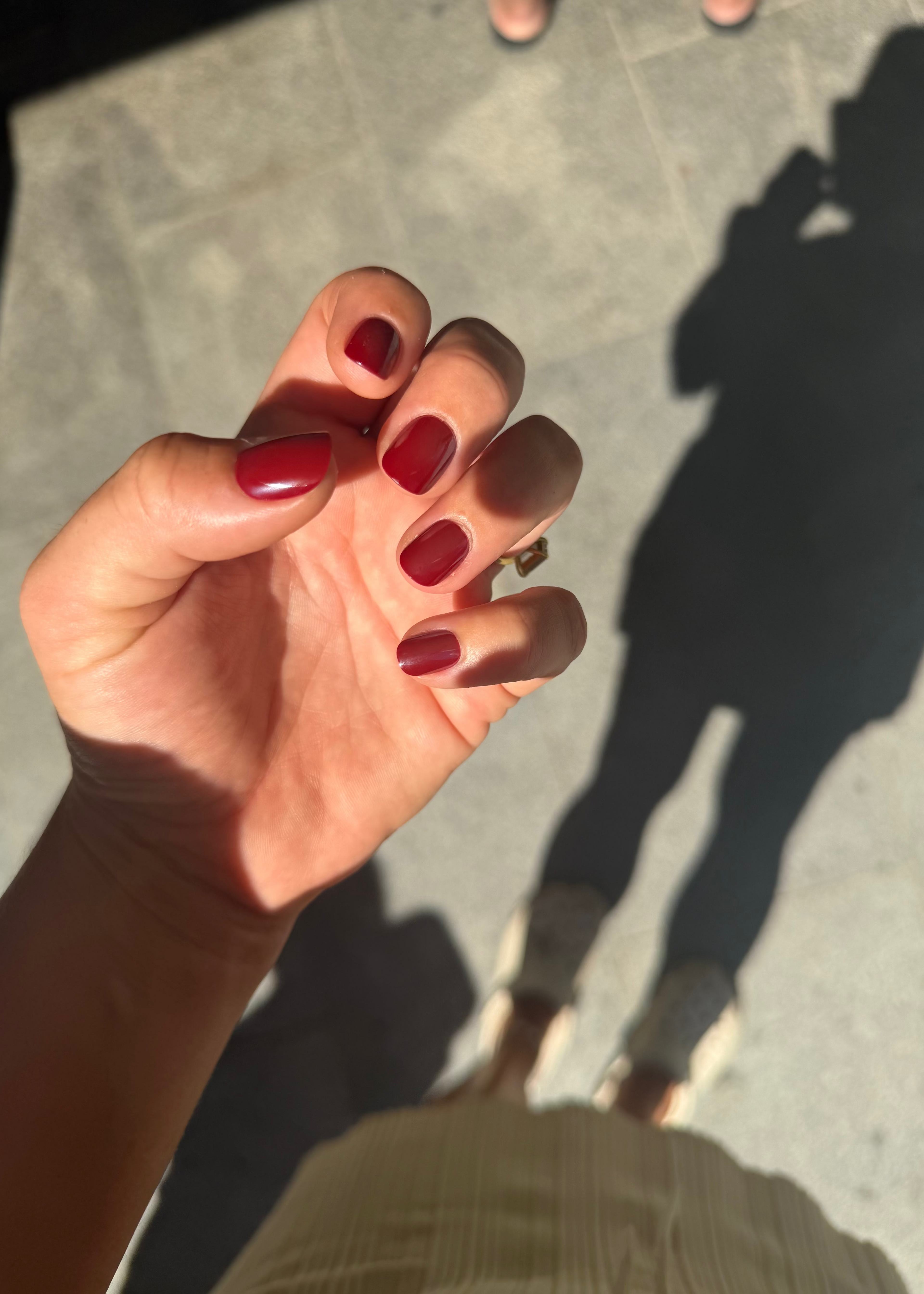 Cherry | press-on nails | squoval