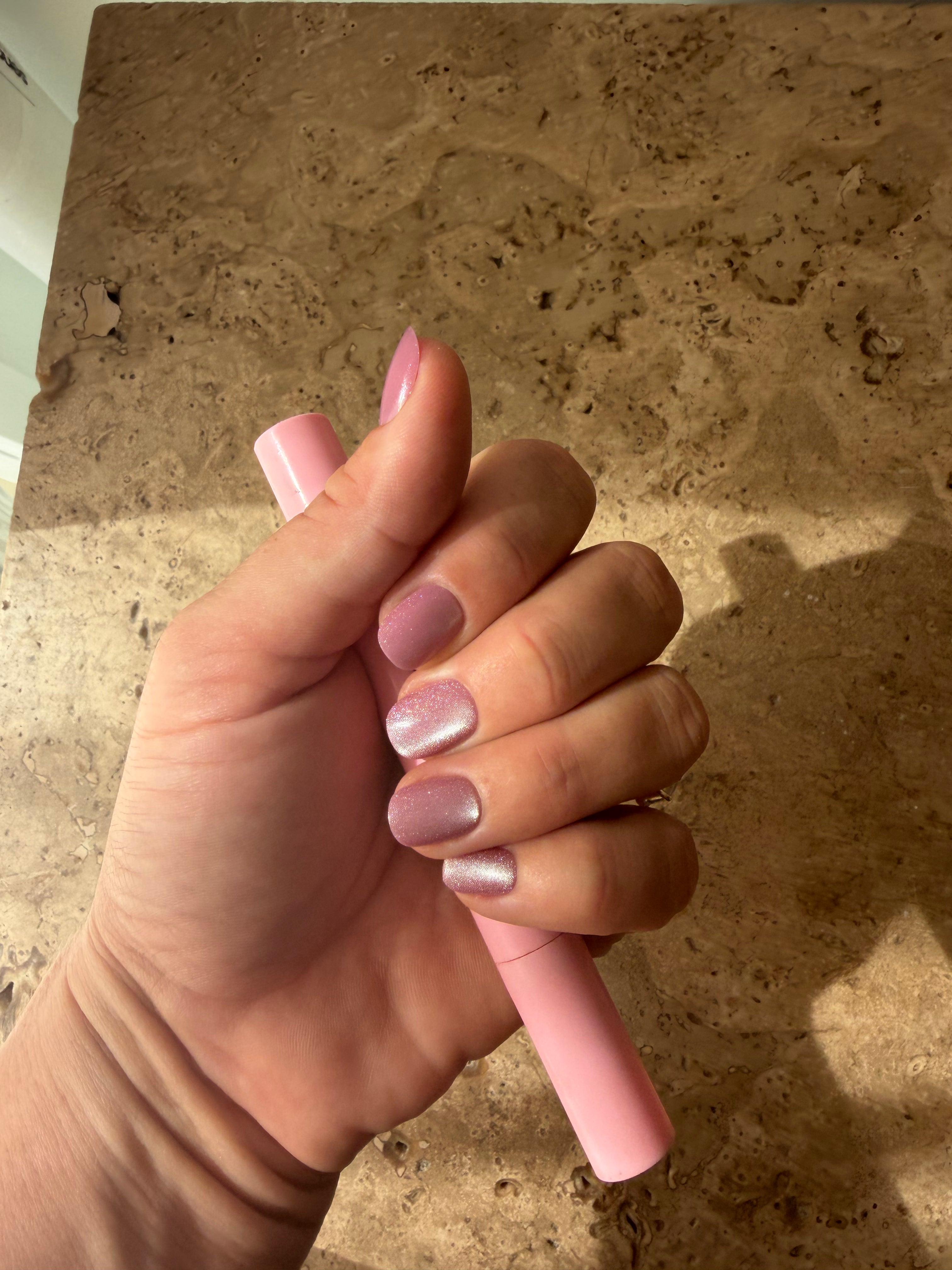 Blush | press-on nails | squoval