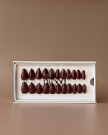 Dark Cherry | press-on nails | almond