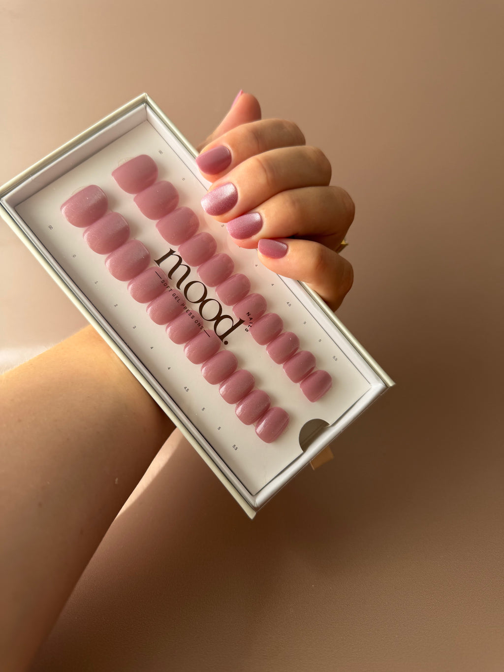 Blush | press-on nails | squoval
