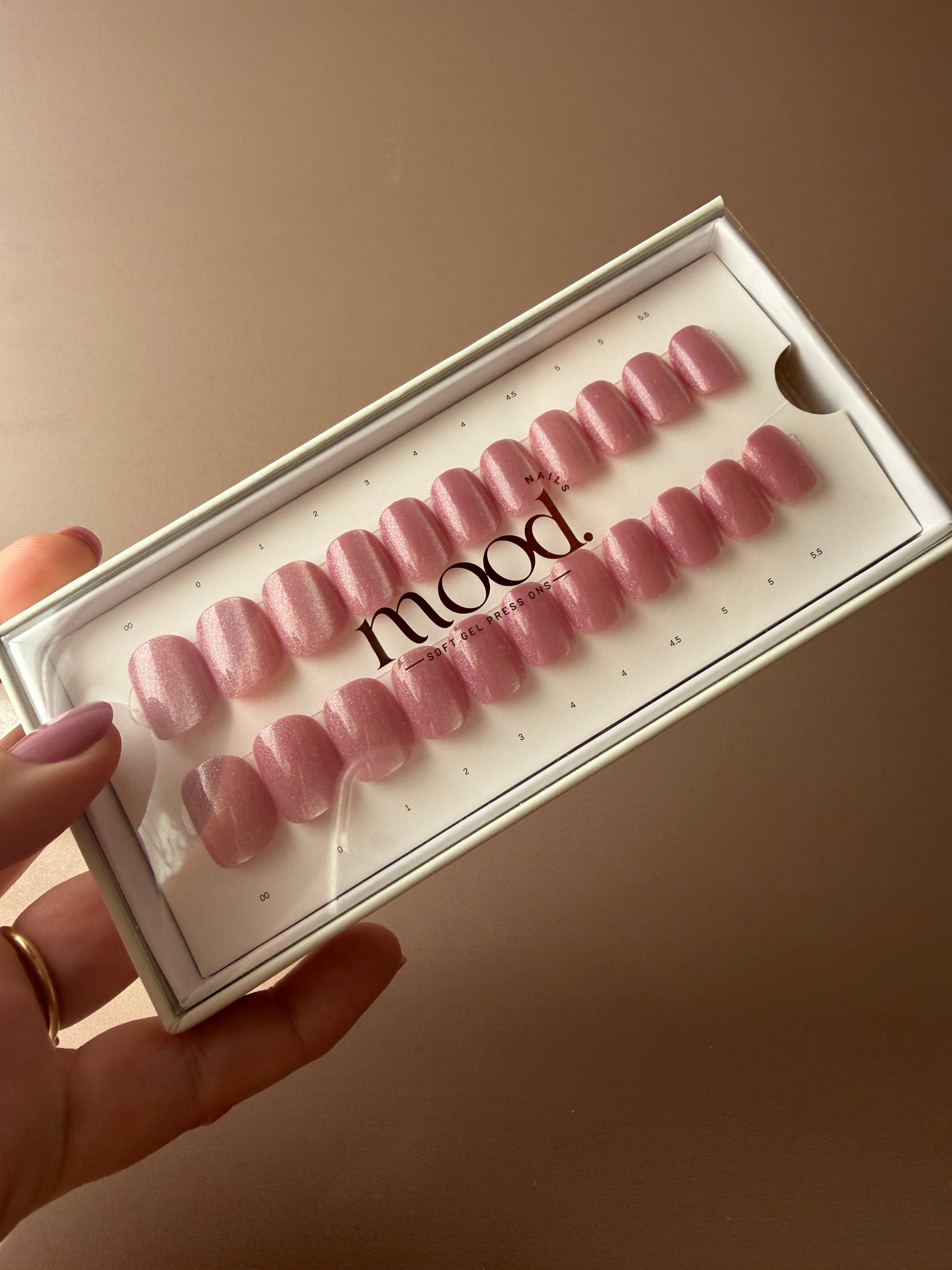 Blush | press-on nails | squoval