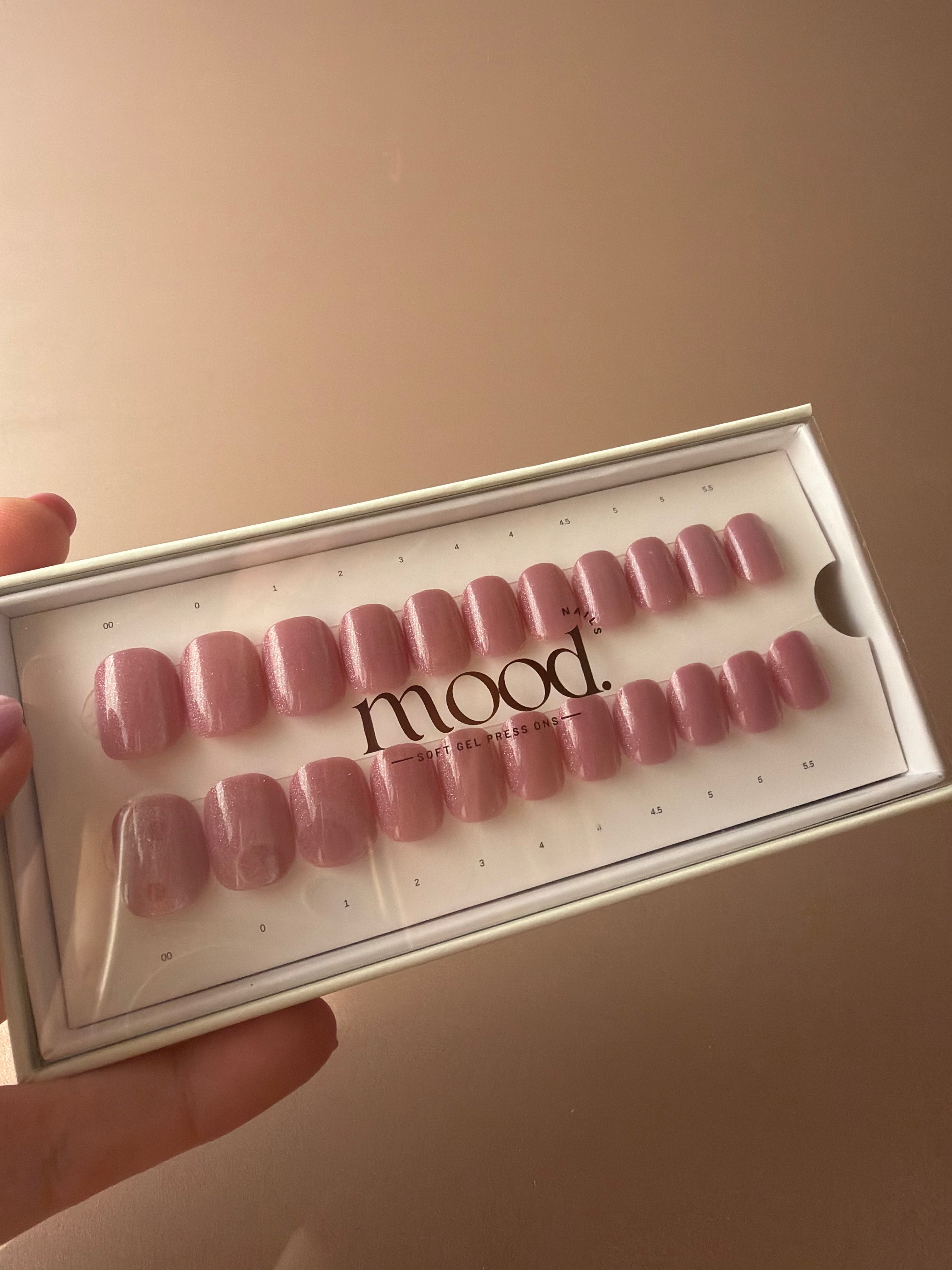 Blush | press-on nails | squoval