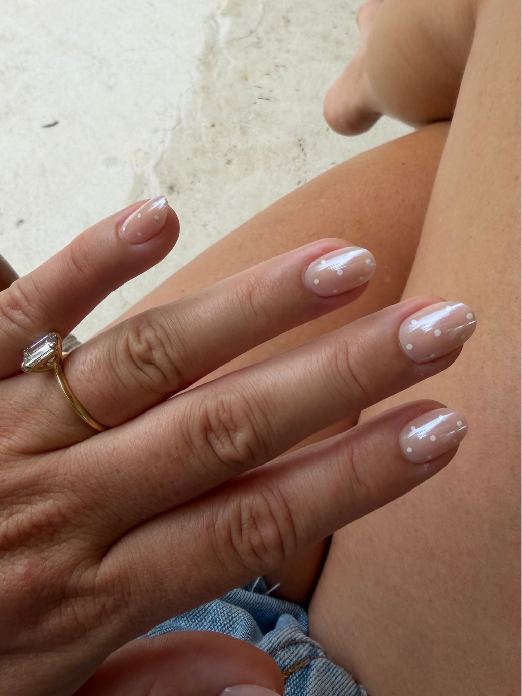 Polka Chrome | press-on nails | oval
