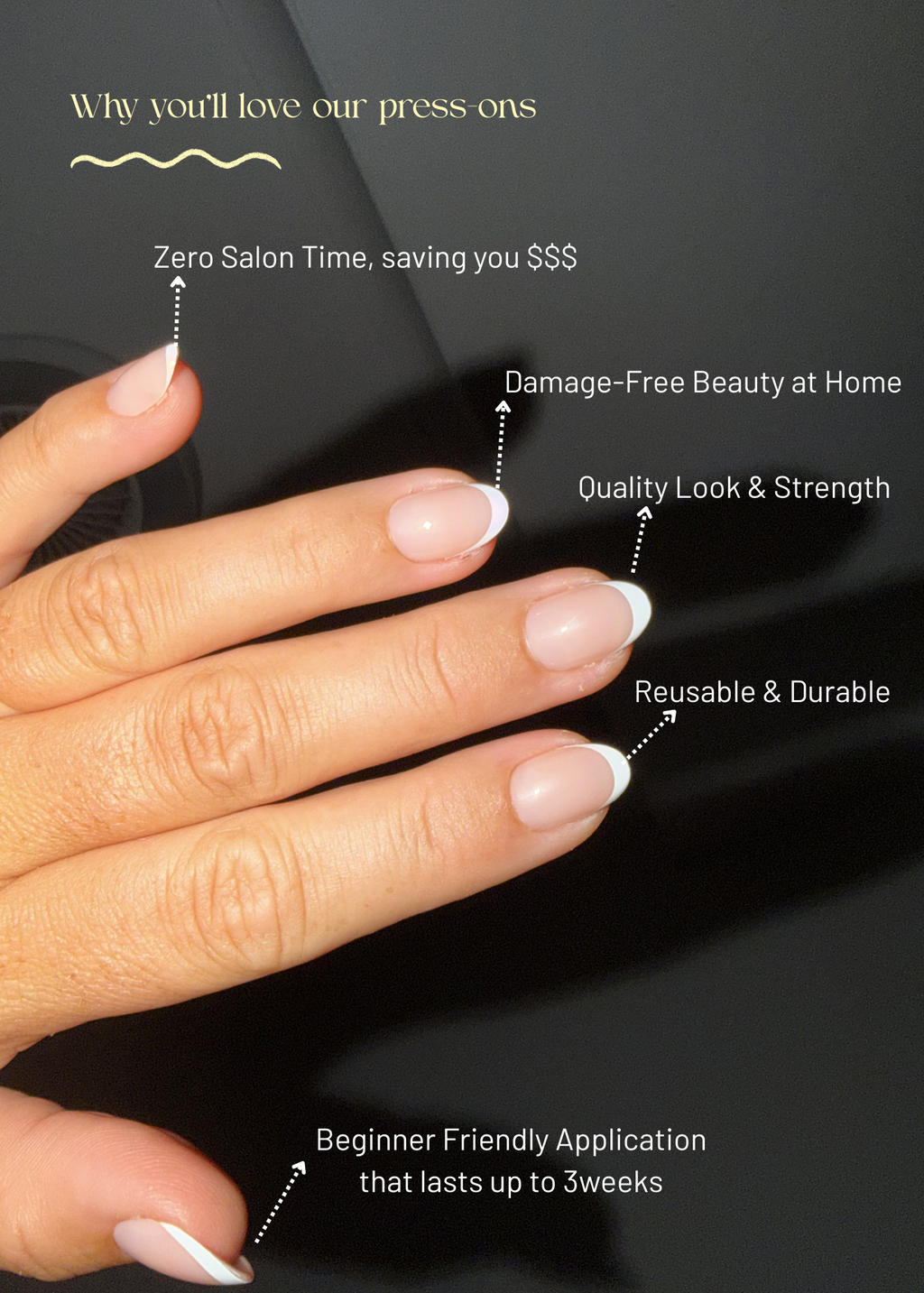 Polka Chrome | press-on nails | oval