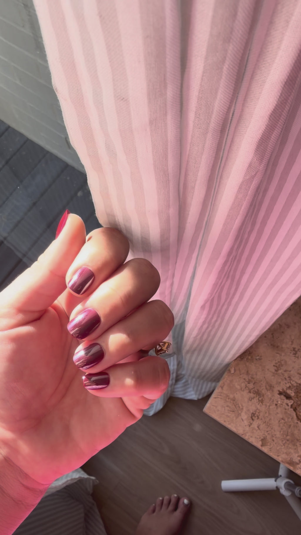 Cherry | press-on nails | squoval